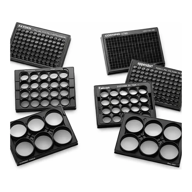 Merck Corning 6 Well Black Clear Square Bottom