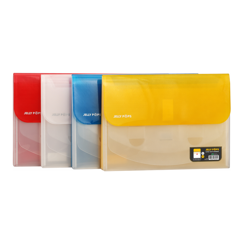 OFFICENEX 슬라이딩 도큐멘트화일 4분류(A4/노랑/JF582-74)