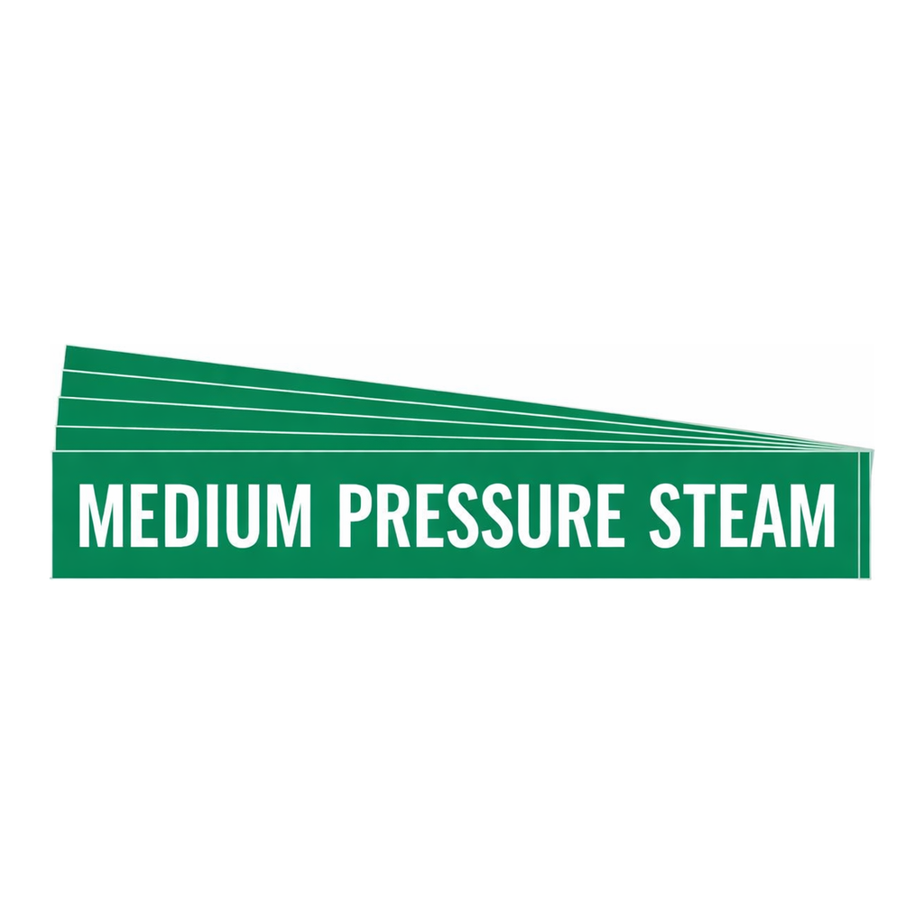 Brady MEDIUM PRESSURE STEAM Pipe Marker