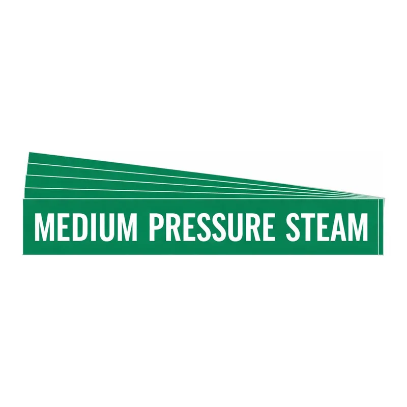 Brady MEDIUM PRESSURE STEAM Pipe Marker
