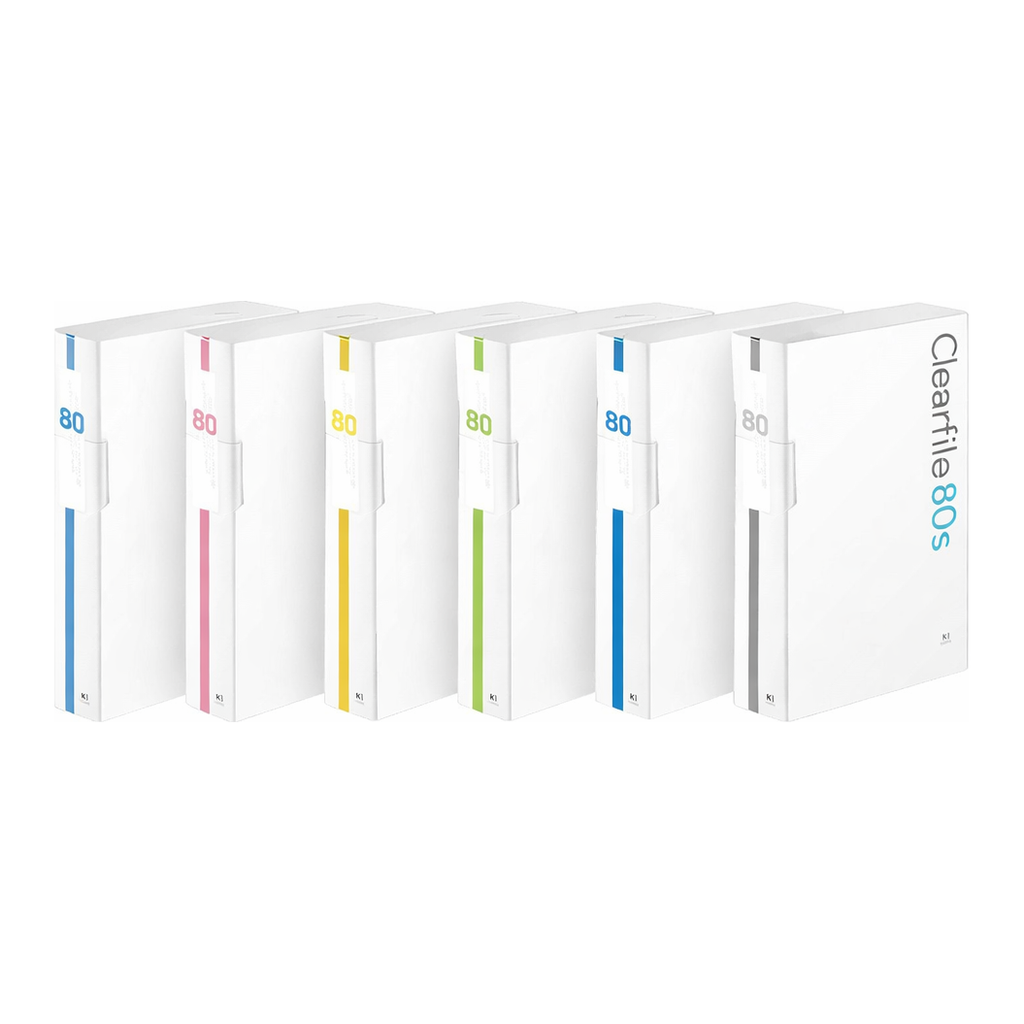 OFFICENEX 문화 대용량 인덱스 클리어화일 80매(A4/흑색/F525A-71)