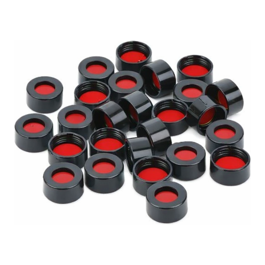 Restek Caps, Short Screw, 9mm Black PTFE/Sil/PTFE Pack of 1000