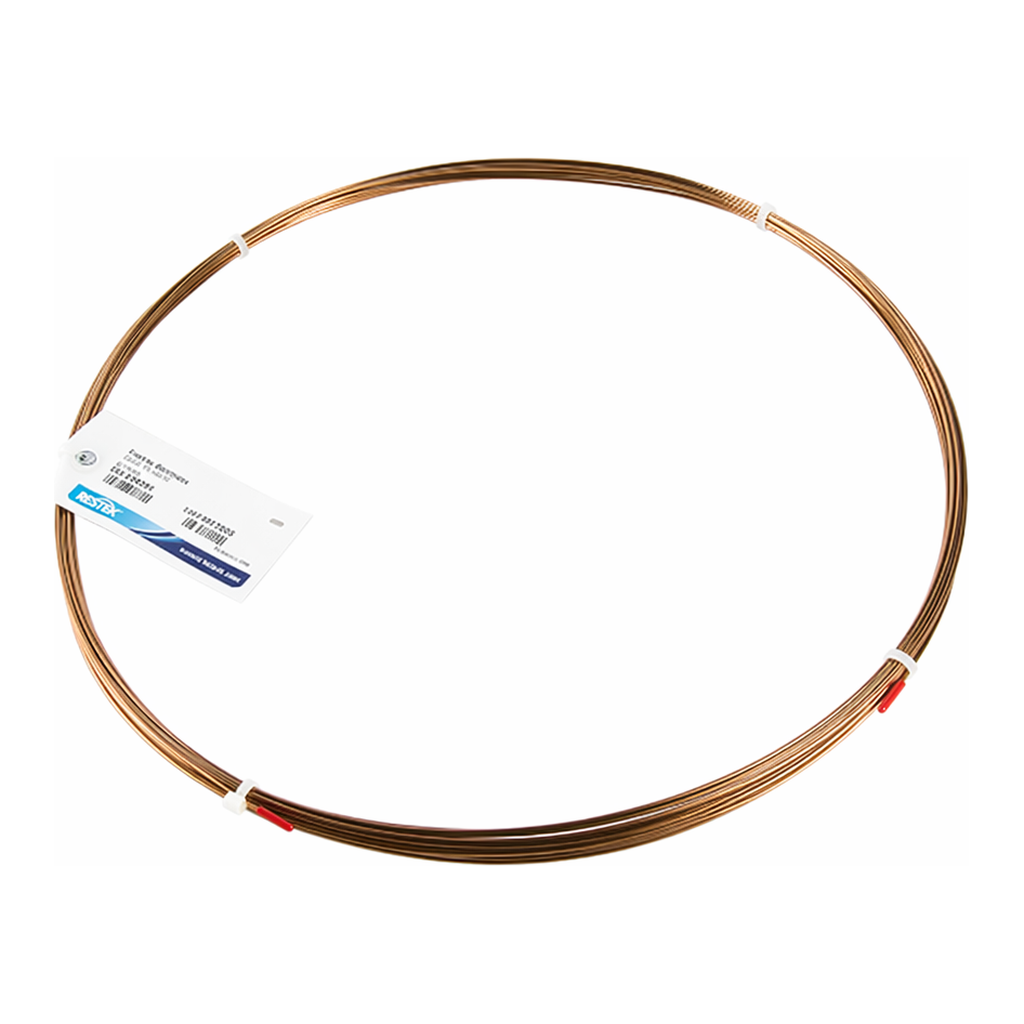 Restek Tubing, Sulfinert, 304SS Welded/Drawn Tubing .040inID x 1/16in OD Sulfinert 20ft Roll