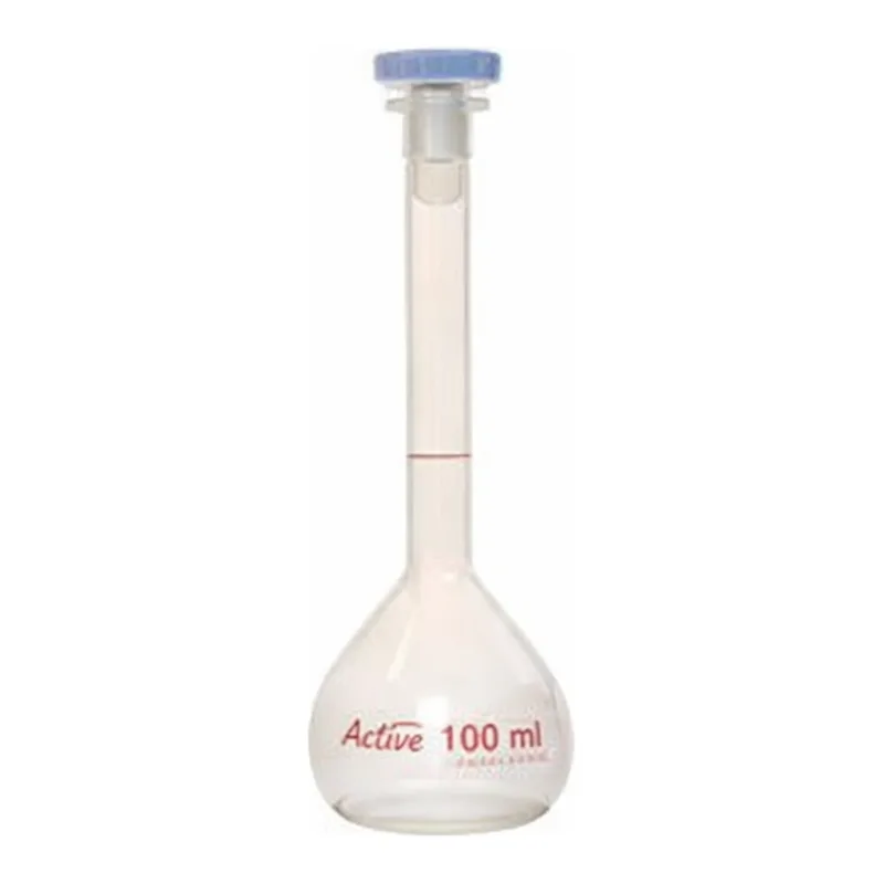 Merck Azlon Clear PMP Volumetric Flask with PPE Stopper