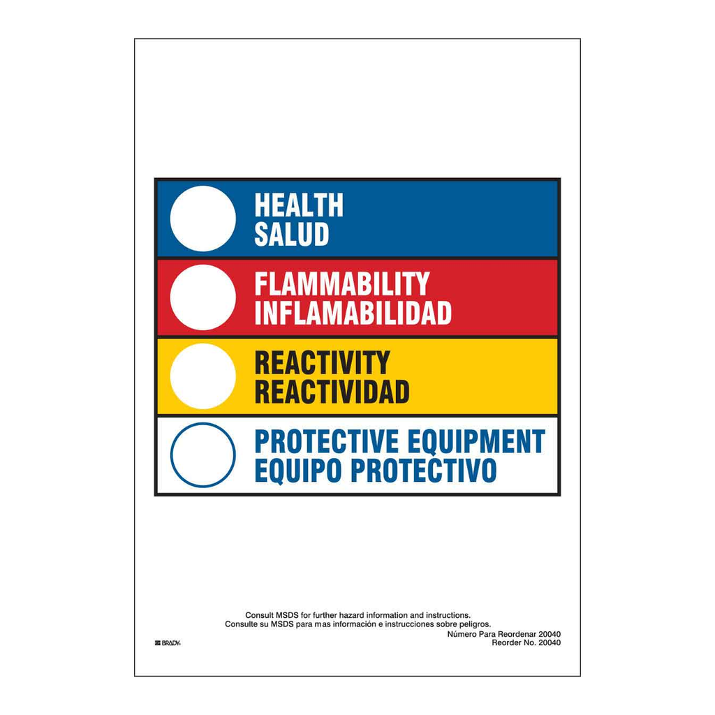 Brady Bilingual HMIG Labels