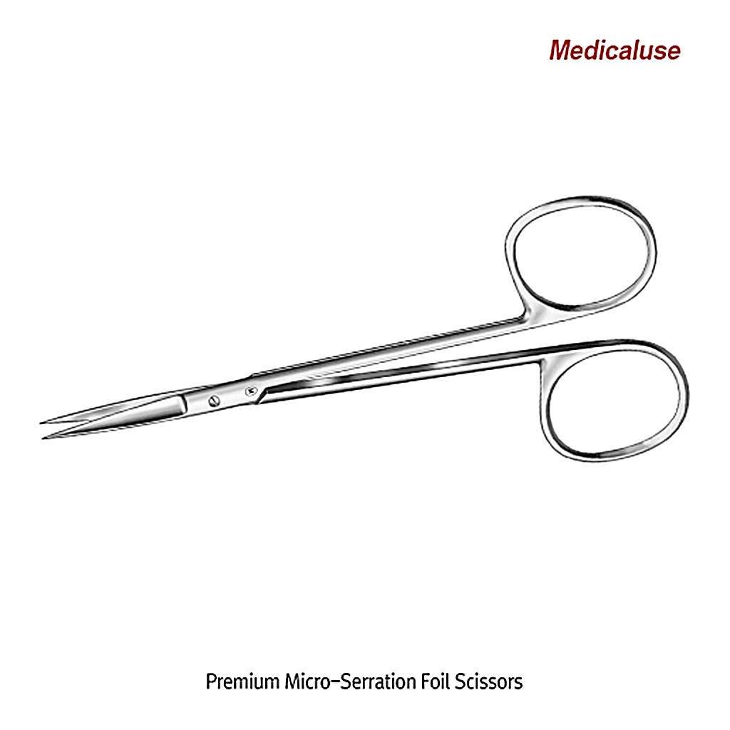 Daihan Science Hammacher Premium Micro-Serration Foil Scissors, L115mm, Medicaluse approvedWit