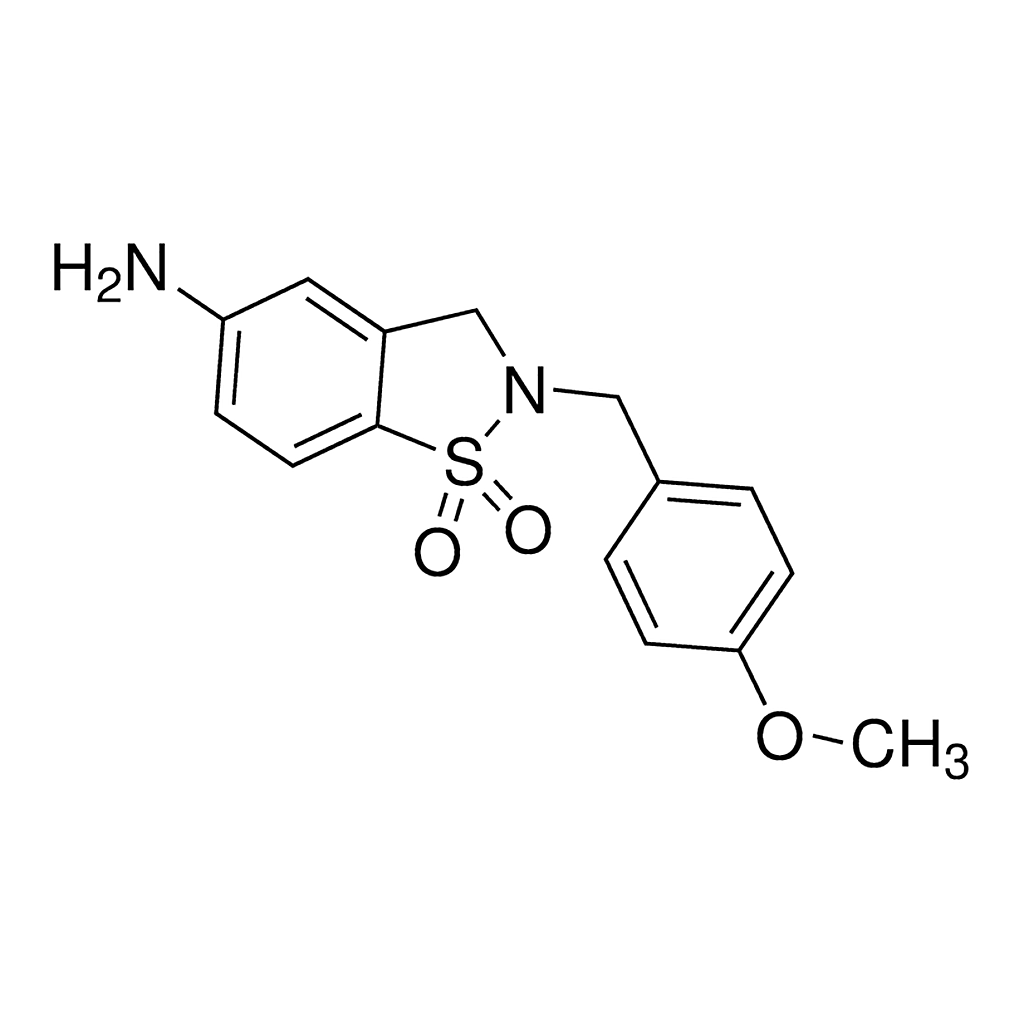 Merck 5-amino-2-(4-methoxybenzyl)-2,3-dihydrobenzo[d]isothiazole 1,1-dioxide