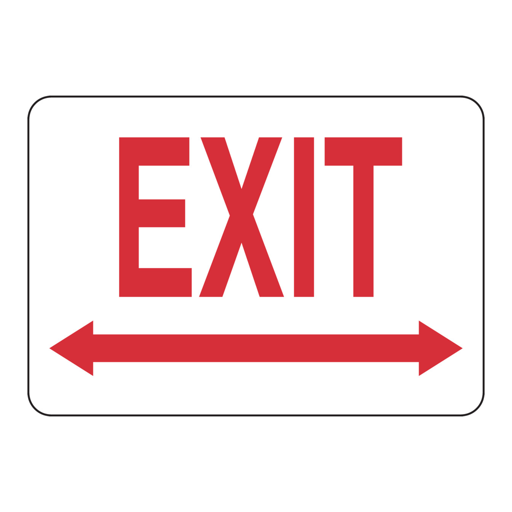 Brady Exit Sign