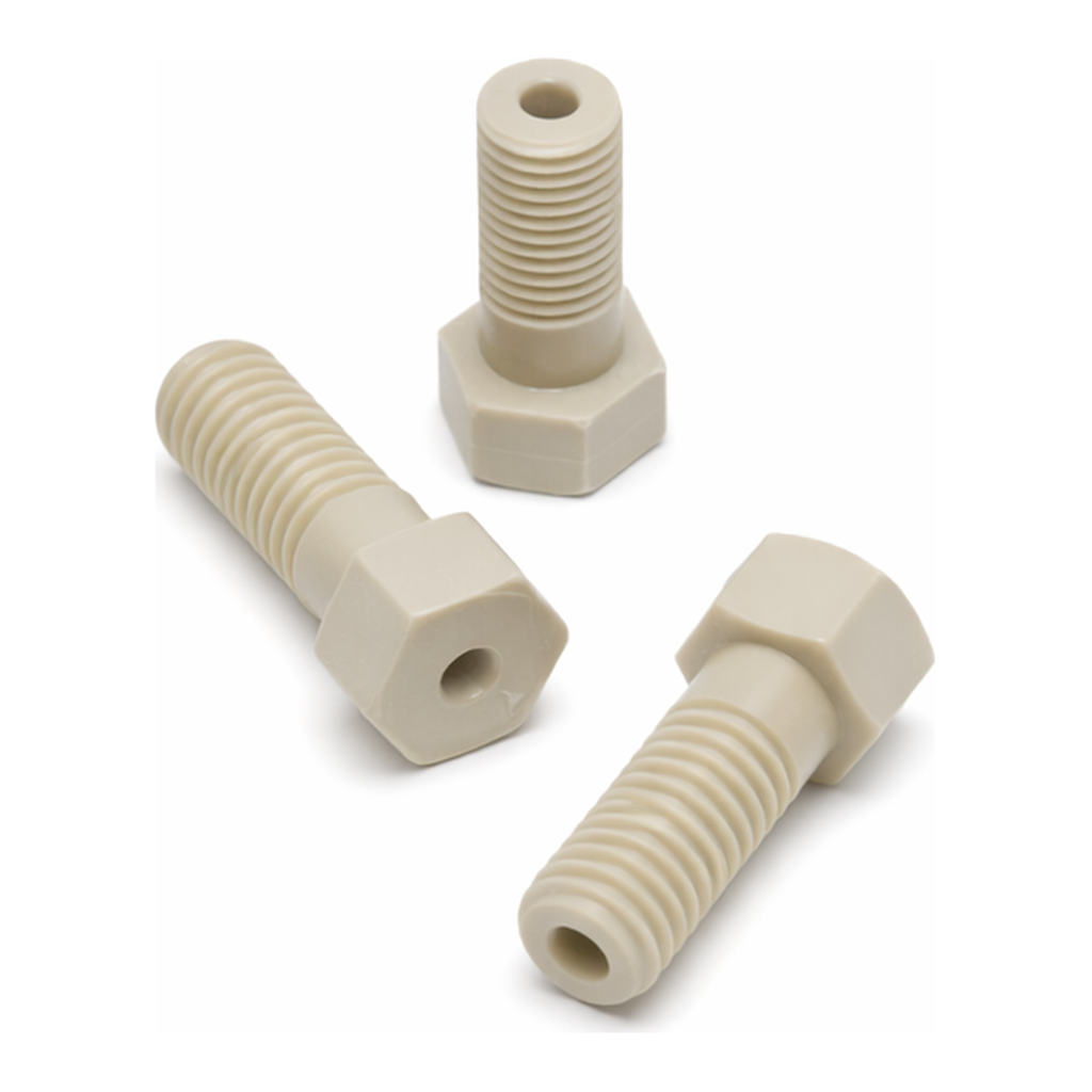 Agilent 1/16in PEEK fittings for 8p valve. 10/pk