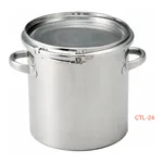 AS ONE Stainless Steel Sealed Tank(Band Type·SUS304), 스테인리스 밀폐식 탱크(밴드 타입·SUS304)