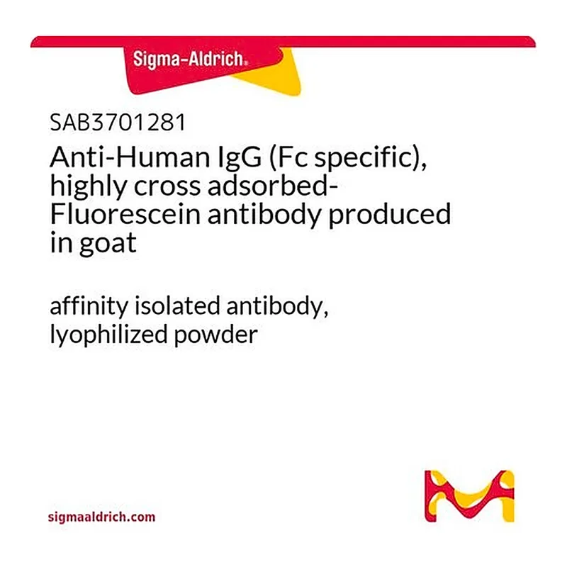 Merck Anti-Human IgG (Fc specific), highly cross adsorbed-Fluorescein antibody produced in goat
