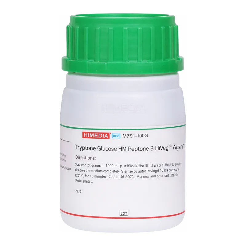 Himedia Tryptone Glucose Beef Extract HiVeg Agar (Revised as Tryptone Glucose HM Peptone B HiVeg Agar)