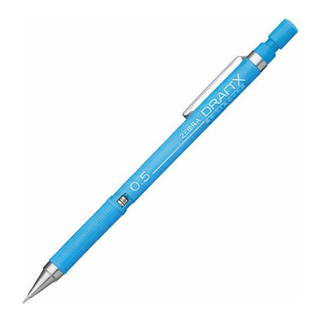 OFFICENEX 제브라 드라픽스F 샤프 0.5 하늘 DM5-300-LB