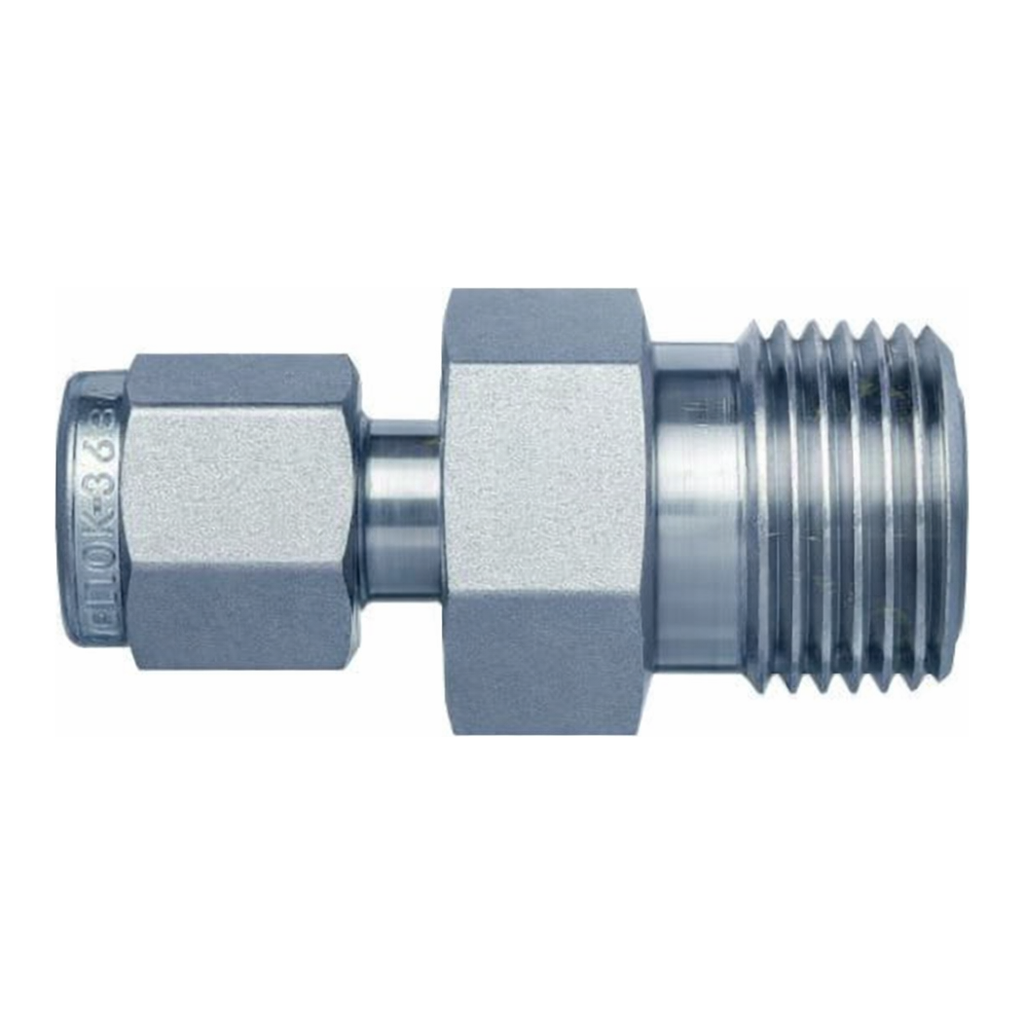 Restek Swagelok Fitting, Stainless Steel 1/4in VCO to 1/8in Tube Fitting, 2-pk