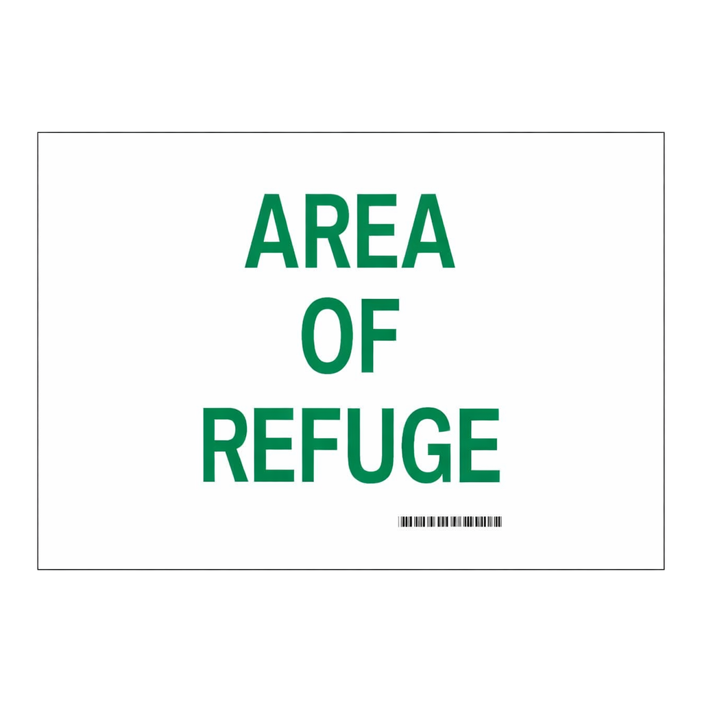 Brady Area Of Refuge Sign
