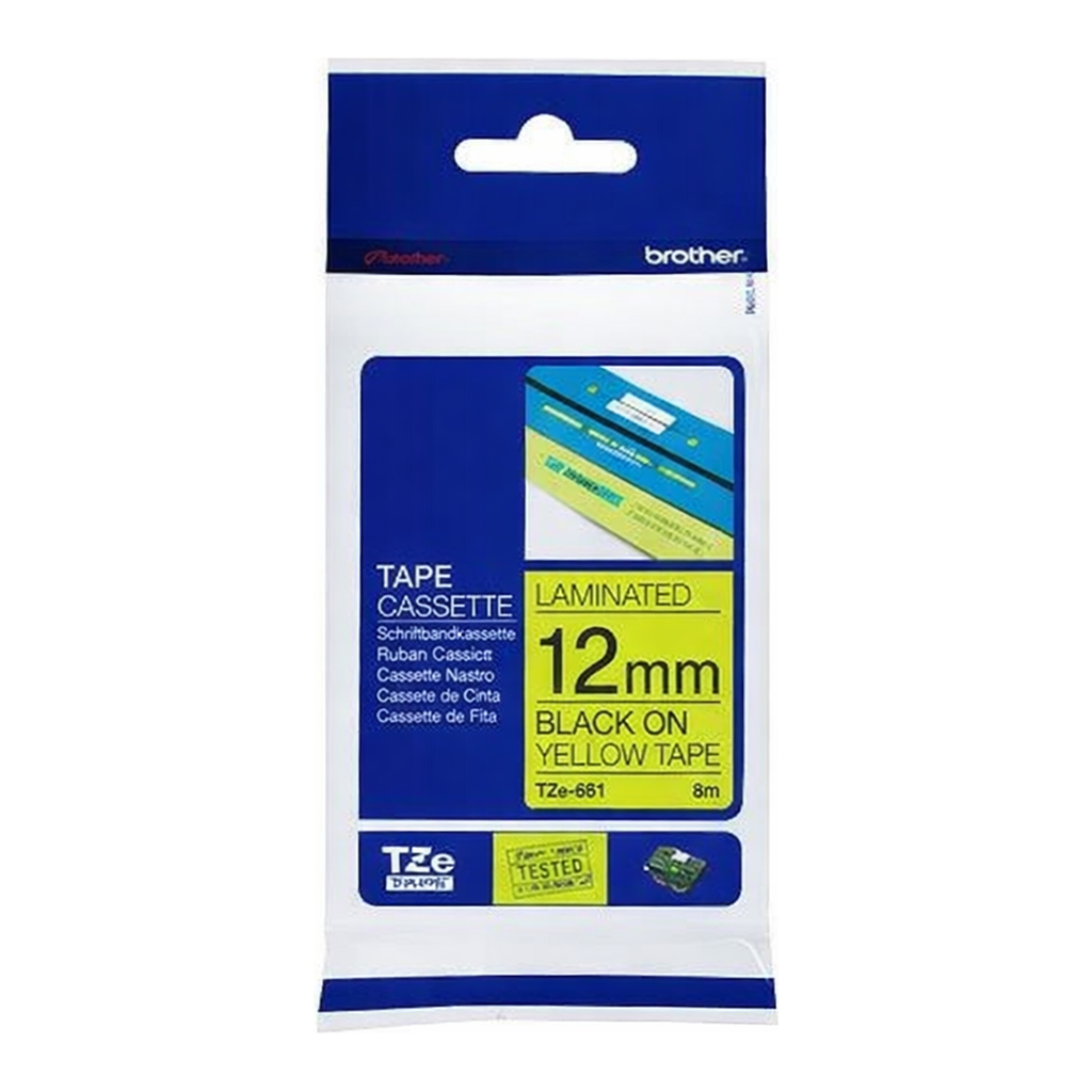 OFFICENEX 브라더 테이프카트리지(TZe-631/12mm/노랑/흑색문자)
