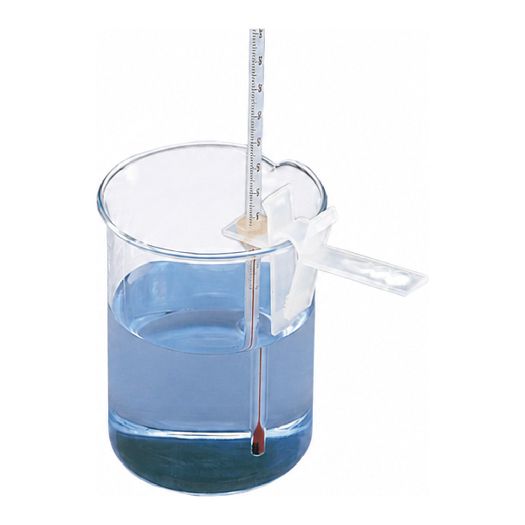 Daihan Science Double Holder for Thermometer or Tube, PP, Autoclavable<br>Up to Φ10mm Article,