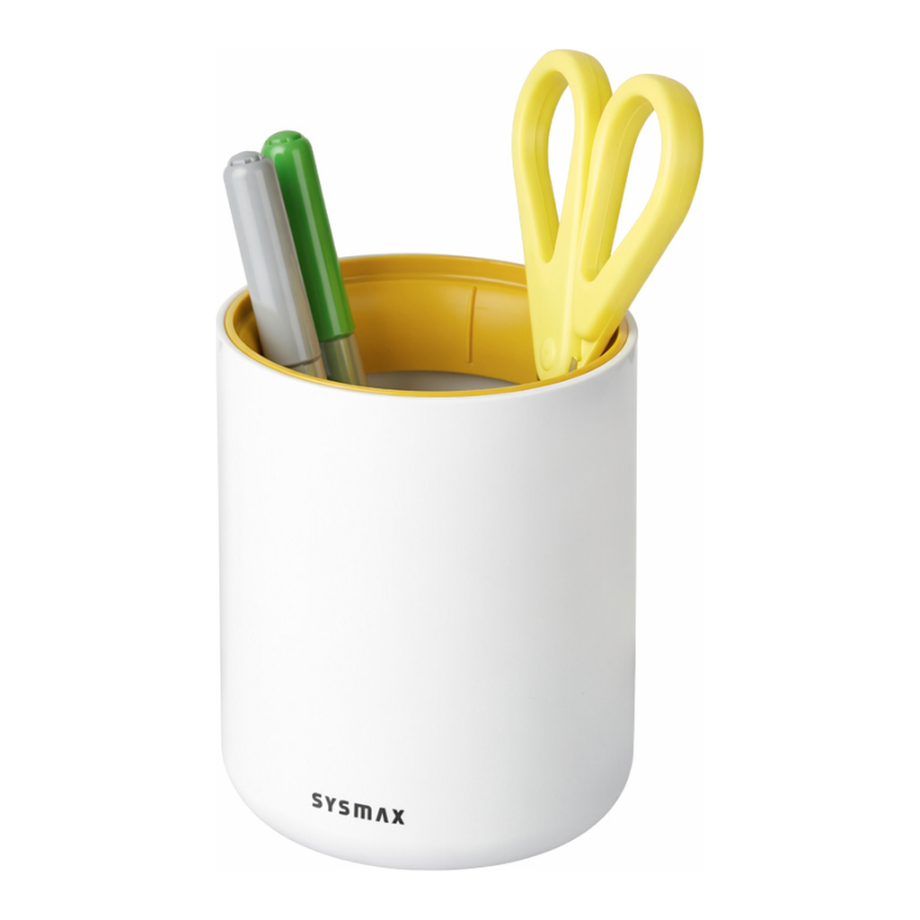 OFFICENEX 웰앤굿 연필꽂이 옐로우(YL4500/280856)