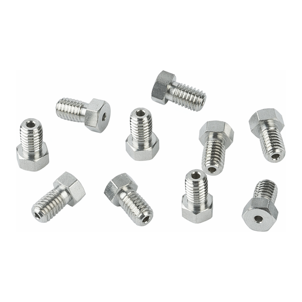 Restek Nut, Stainless Steel, 1/16in SS Valco Nut 10 Pack