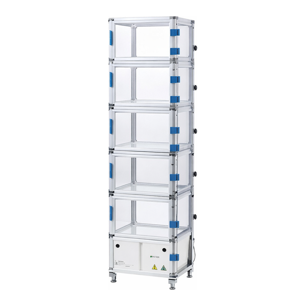 AS ONE Gas SubstitutIon Desiccator Multi-Chamber, 멀티챔버가스치환 데시케이터(각실 독립)