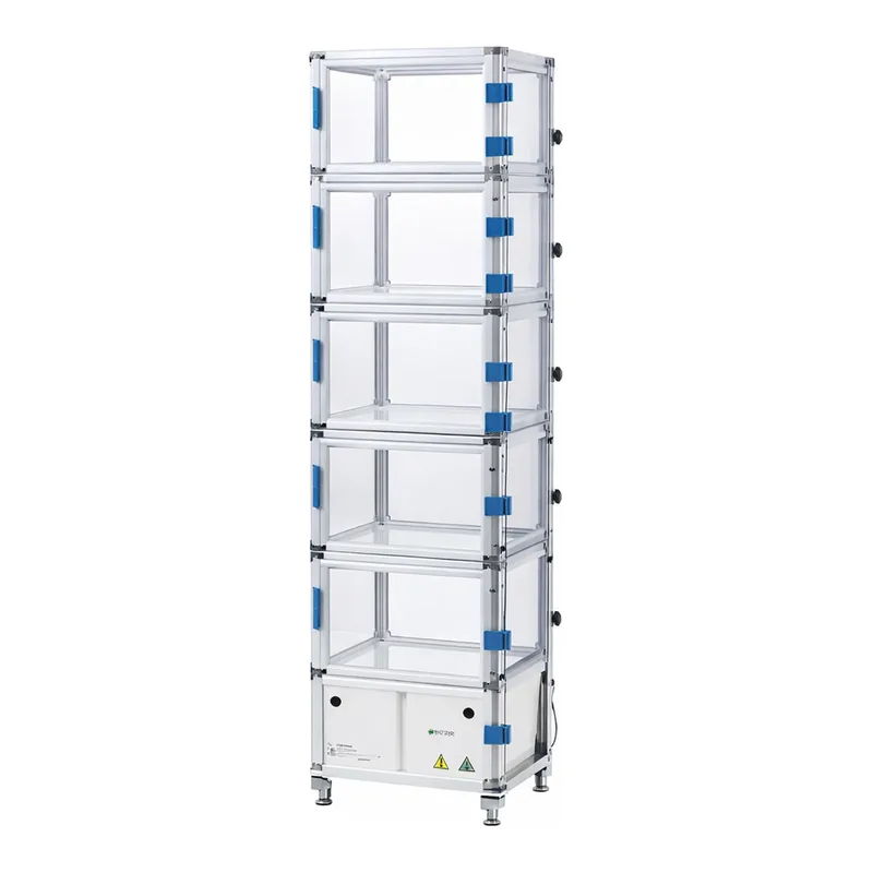 AS ONE Gas SubstitutIon Desiccator Multi-Chamber, 멀티챔버가스치환 데시케이터(각실 독립)