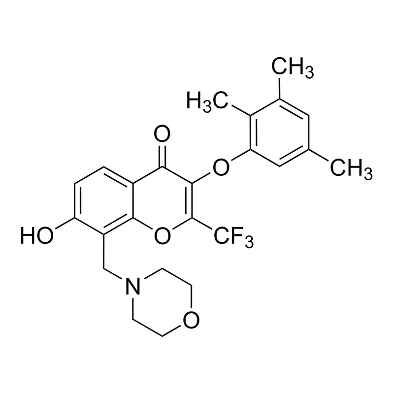 Merck 7-Hydroxy-8-(4-morpholinylmethyl)-2-(trifluoromethyl)-3-(2,3,5-trimethylphenoxy)-4H-chromen-4-one