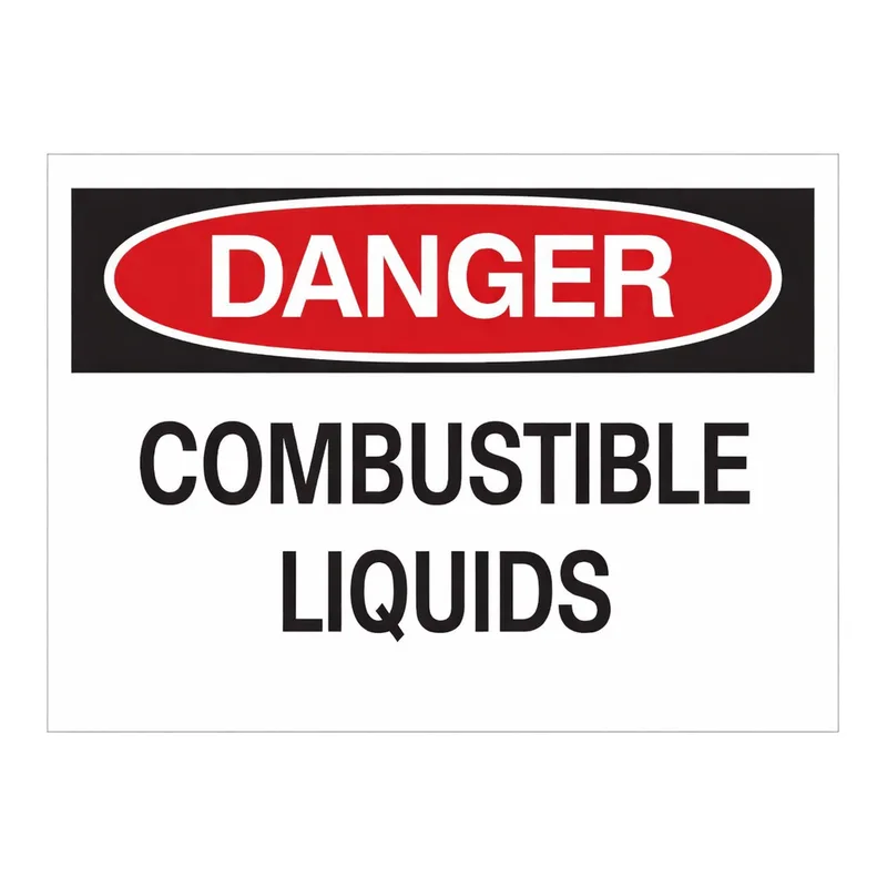 Brady DANGER Combustible Liquids Sign