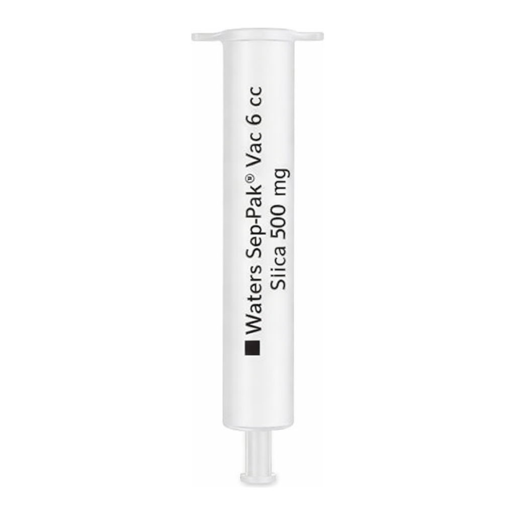 Waters Certified Sep-Pak Silica 6 cc Vac Cartridge, 500 mg Sorbent per Cartridge, 55-105 µm, 30/pk