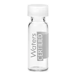 Waters LCGC Certified Clear Glass 12 x 32 mm Screw Neck Vial, with Polyethylene Septumless Cap, 2 mL Volume, 100/pk