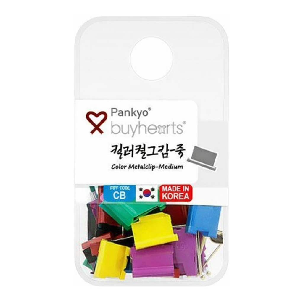 OFFICENEX 바이하츠 컬러날크립(심)(중, 24개입, 40매용)