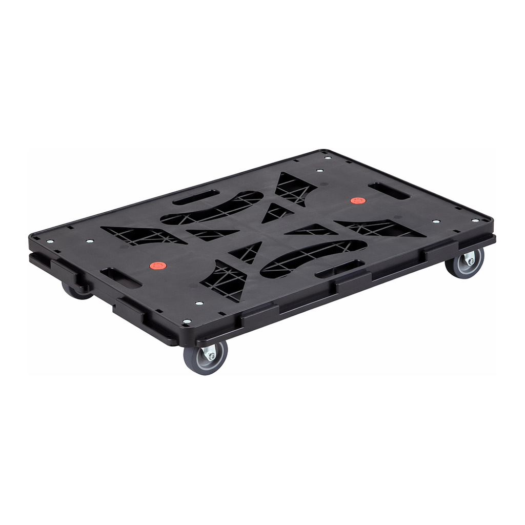 AS ONE Articulated Plastic Flat Cart, 연결식 플라스틱 평대차
