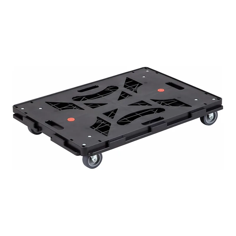 AS ONE Articulated Plastic Flat Cart, 연결식 플라스틱 평대차