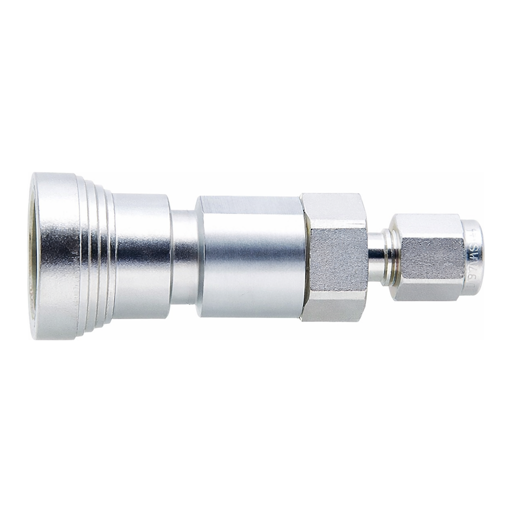 Restek Swagelok Fitting, Stainless Steel, 1/8in Female Quick Coupling w/Shutoff, ea