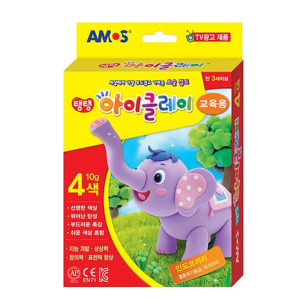 OFFICENEX 아모스 탱탱 아이클레이 10gx4색