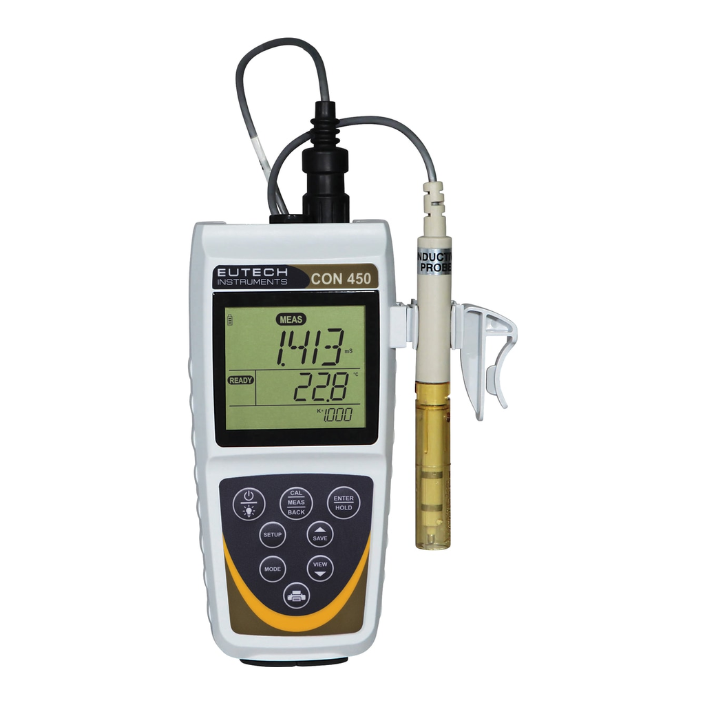 Thermo Fisher Scientific Eutech CyberScan CON 450 Meter and Electrode