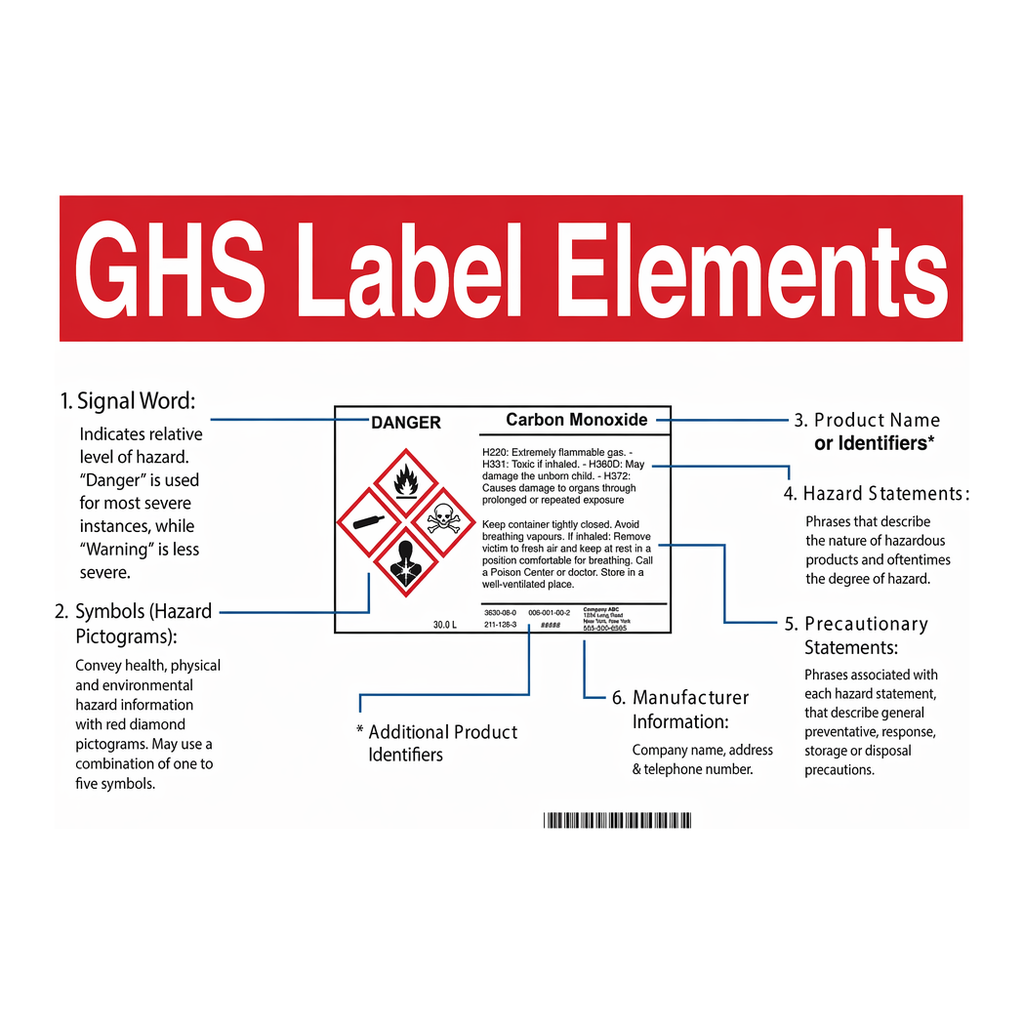Brady GHS Label Elements Sign