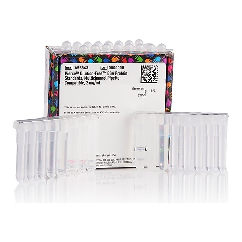 Thermo Fisher Scientific Pierce Dilution-Free BSA Protein Standards, Multichannel Pipette Compatible, 0.125-2 mg/mL, 8-channel tubestrip (2 x 1 mL)