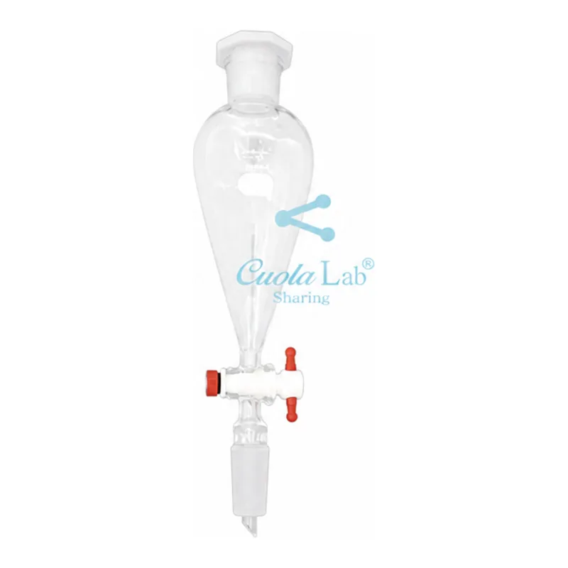상하 죠인트 테프론콕크 분액깔대기 (Funnel, Separatory, Teflon cock, With joint & PE stopper)