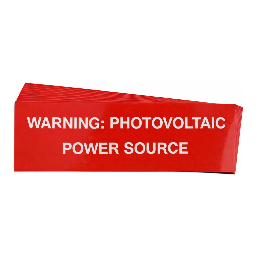 Brady Pre-Printed SOLAR PV POWER SOURCE Warning Labels