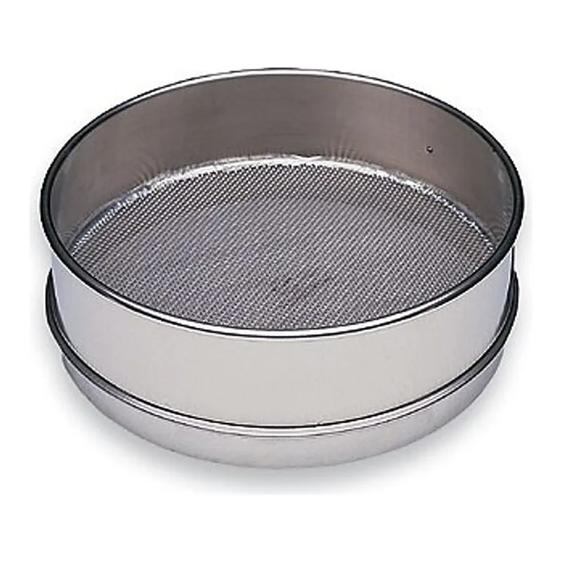 Thermo Fisher Scientific Cole-Parmer Full Height No. 200 Testing Sieve, Stainless Steel Frame/Wire, 8 in.