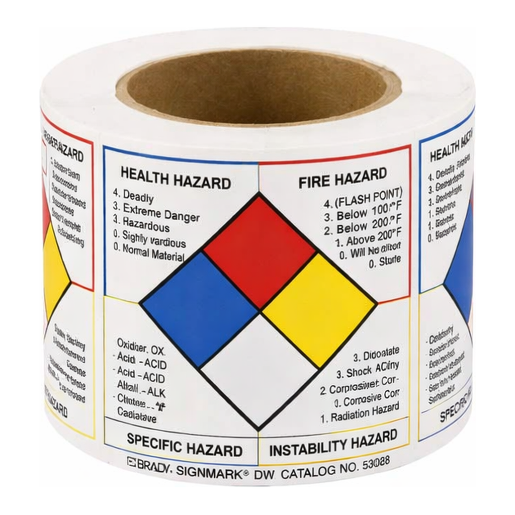 Brady Write-on NFPA Diamond Labels
