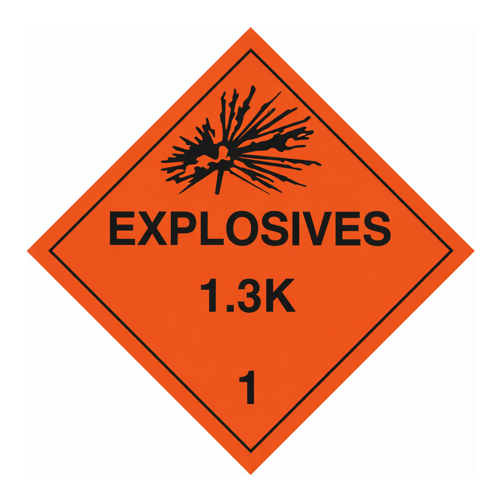Brady Explosives 13K 1 Sign