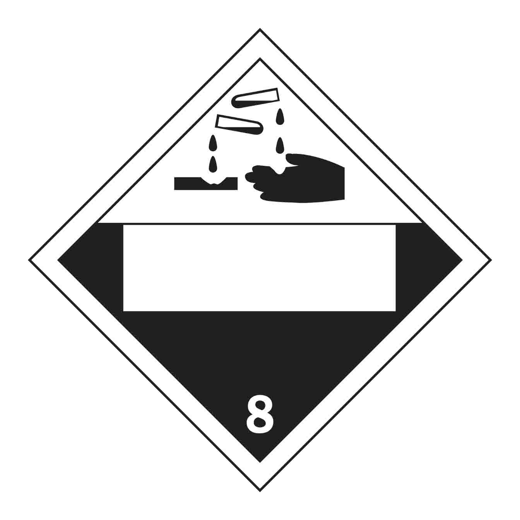 Brady 8 DOT Vehicle Placard Sign