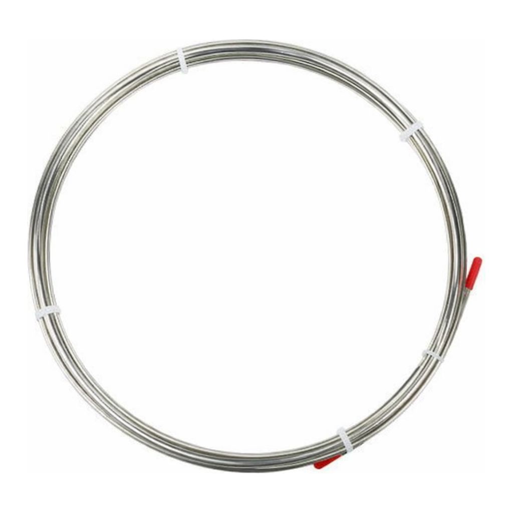 Restek Tubing, Stainless Steel, 304SS Rinsed and Cleaned 1/4in OD x 0.210in ID, 20ft Roll
