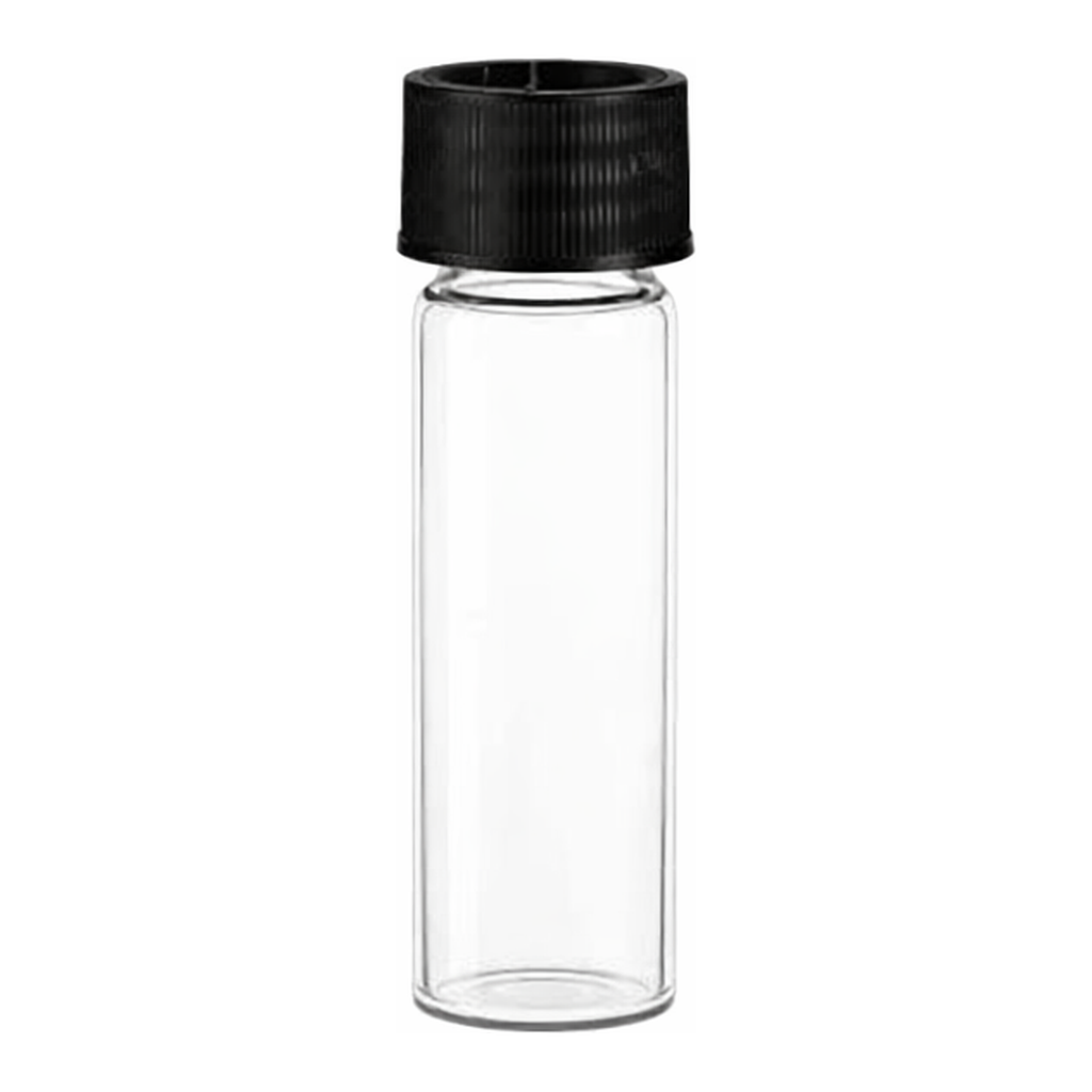 Waters Deactivated Clear Glass 15 x 45 mm Screw Neck Vial, with Cap and PTFE/Silicone Septum, 4 mL Volume, 100/pk