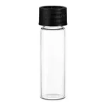 Waters Deactivated Clear Glass 15 x 45 mm Screw Neck Vial, with Cap and PTFE/Silicone Septum, 4 mL Volume, 100/pk