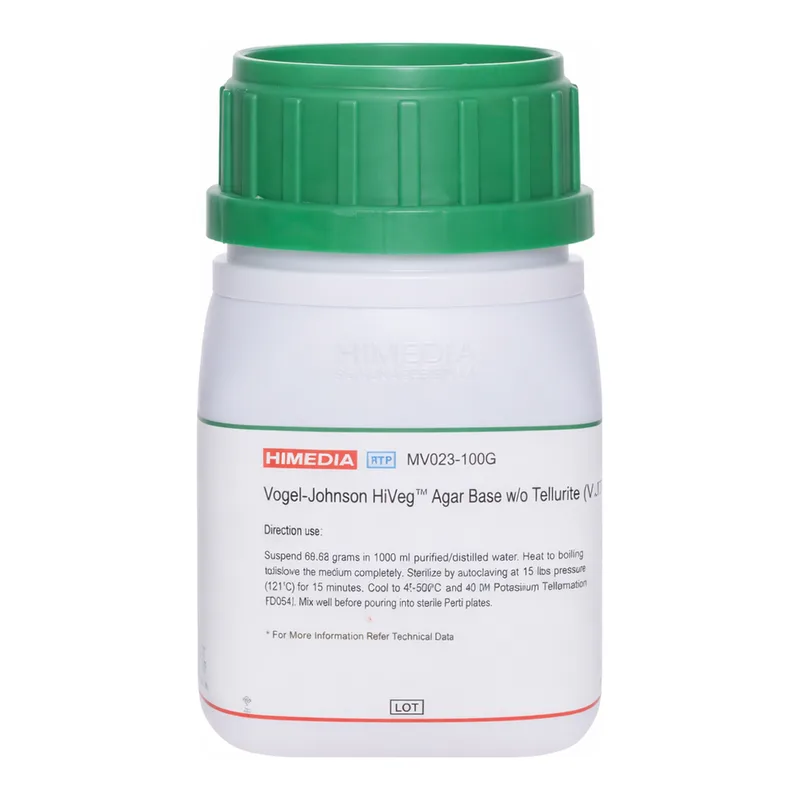Himedia Vogel-Johnson HiVeg Agar Base w/o Tellurite (V. J. HiVeg Agar)
