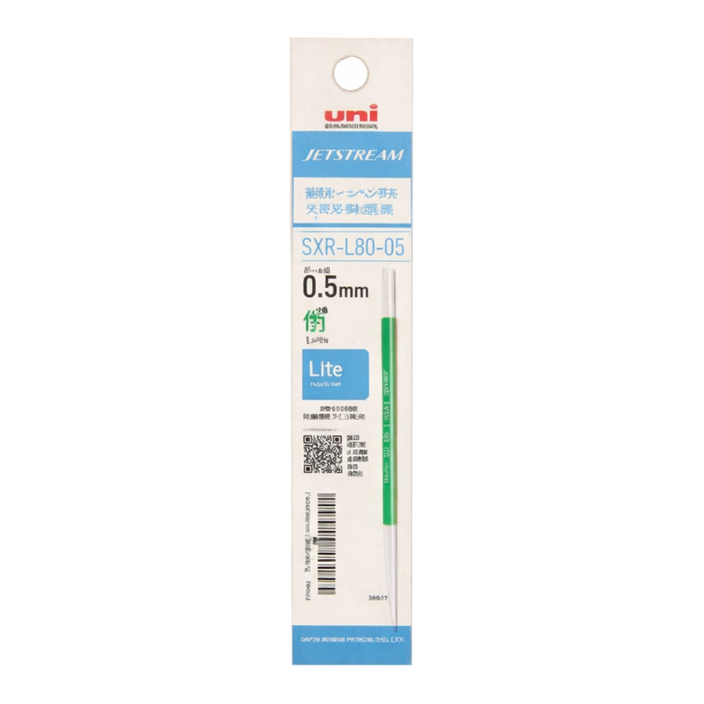 OFFICENEX 유니 제트스트림 라이트터치 잉크 다색용 리필 0.5 녹색(SXR-L80-05)