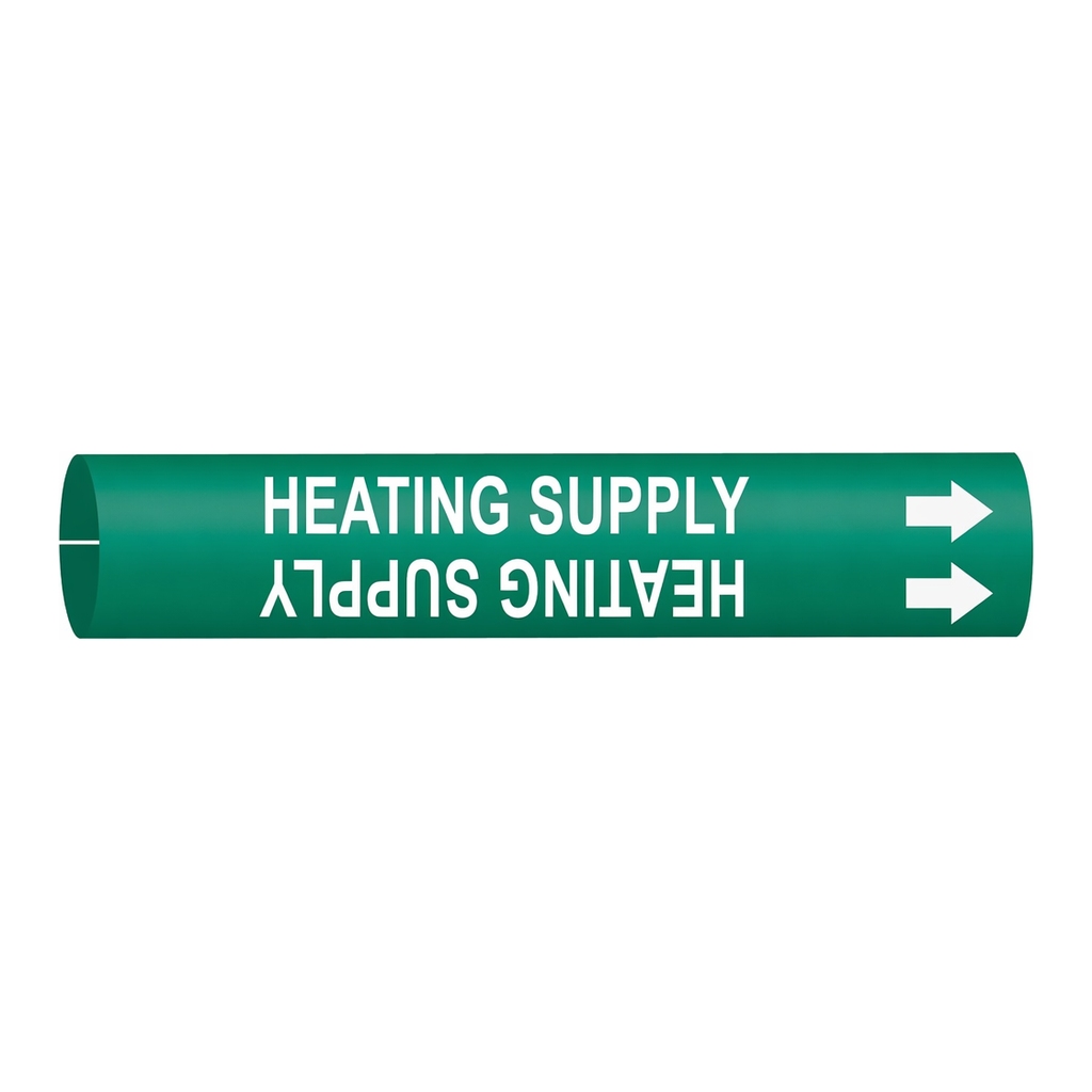 Brady HEATING SUPPLY Snap-On/Strap-On Pipe Marker