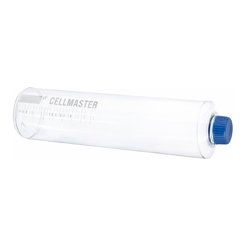 Greiner Bio One CELL CULTURE ROLLER BOTTLE, 1XL, PS, LONG FORM,SMOOTH SURFACE, 122/500 MM, 1700 CM² GROWTH AREA, 4970 ML, FILTER SCREW CAP, CLEAR, TC, STERILE, CELLMASTER, 12 PCS./BAG
